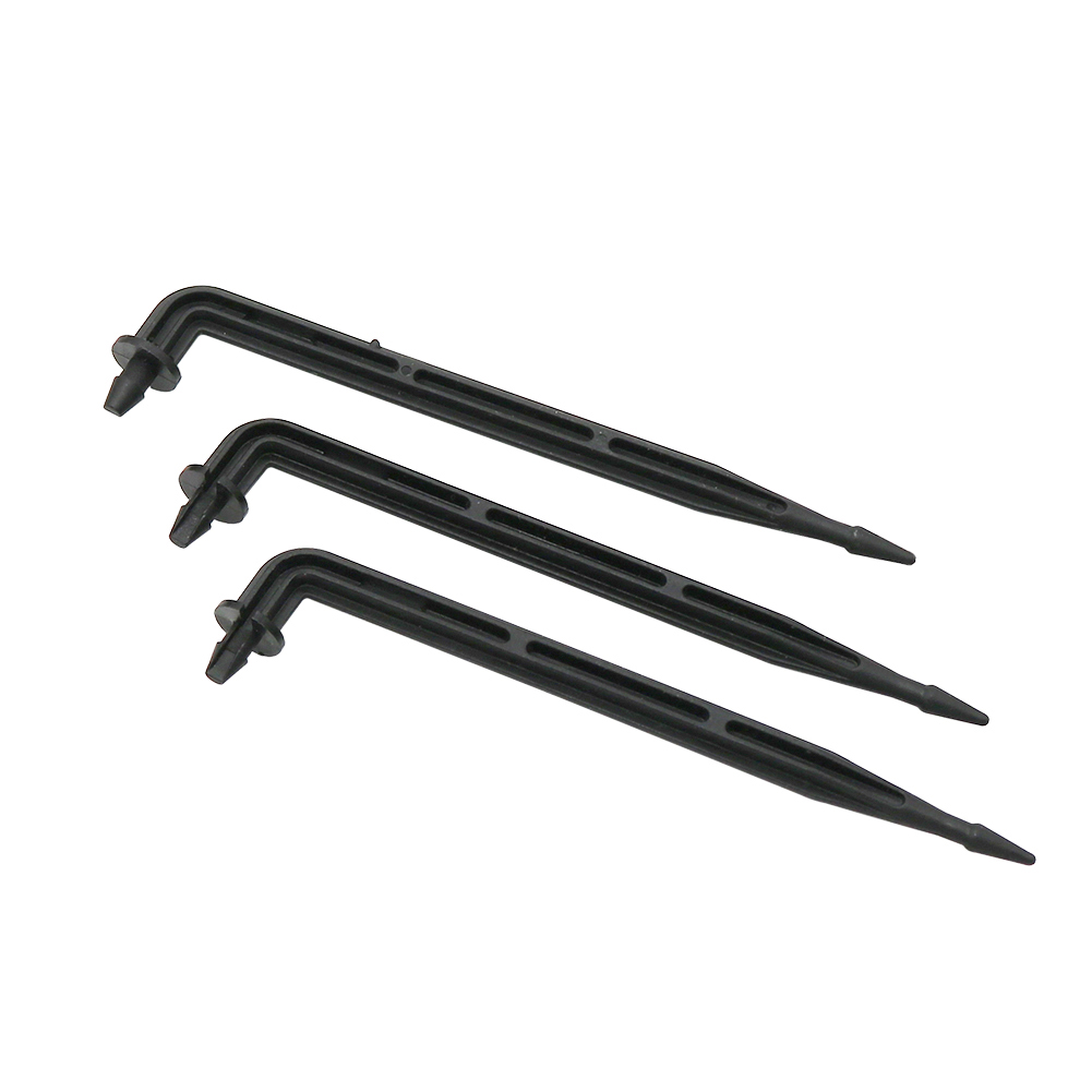 Irrigation Drip Tape - 100Pcs 3mm Barbed Curved Garden Irrigation