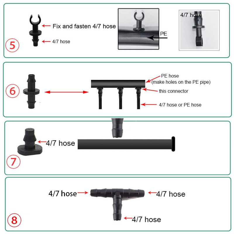 50pcs Garden Drip Irrigation C - đánh giá và giá Irrigation Drip Tape